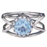 Blue Topaz Sterling Silver Ring