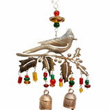Cardinal On A Branch/Beads & Bells