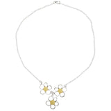 Flower Butterscotch Amber Sterling Silver Necklace