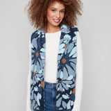 Sherpa Flocked Fleece Vest Jacket