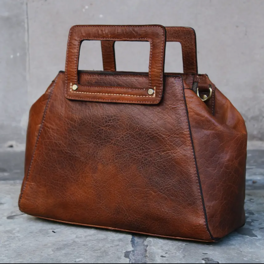 Leather All-In One Handbag/Shoulder Bag/Backpack