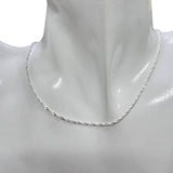 Italian Sterling Silver Chain Necklace - 18'' - Sugar River Shoppe