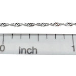 Italian Sterling Silver Chain Necklace - 18'' - Sugar River Shoppe