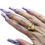 Butterscotch Amber Sterling Silver Ring