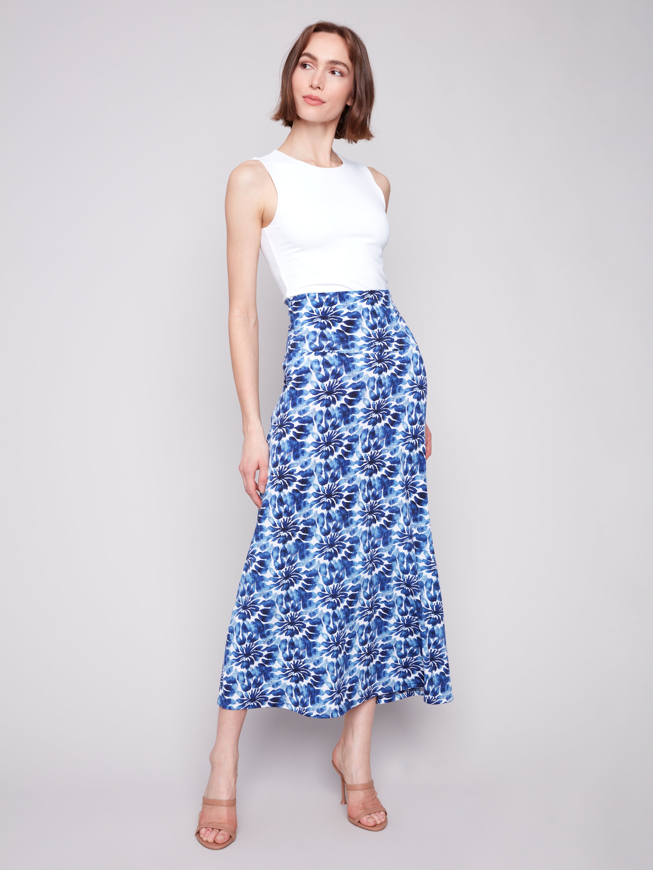 Printed Convertible Skirt/Dress with Removable Straps - Sugar River Shoppe