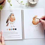 Birds watercolor workbook - Sugar River Shoppe