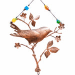 Branching Out Bird- With Beads & Bell Windchime - Sugar River Shoppe