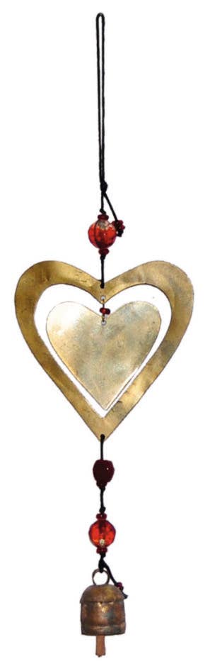 Double The Love!- Hearts Windchime - Sugar River Shoppe