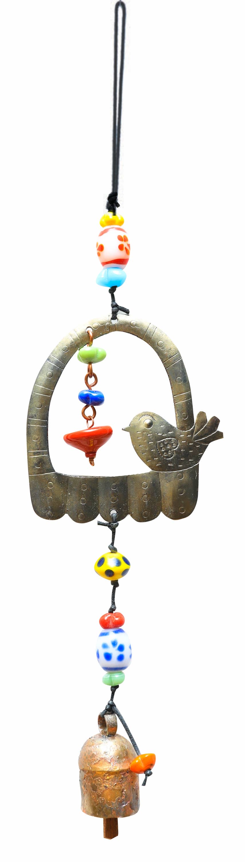 Let'S Feed The Bird! - Beads & Bell Windchime - Sugar River Shoppe