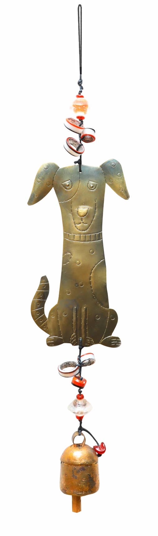 Mia The Dog- Beads & Bell Windchime - Sugar River Shoppe