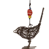 Tail Up Wire Bird Windchime - Sugar River Shoppe