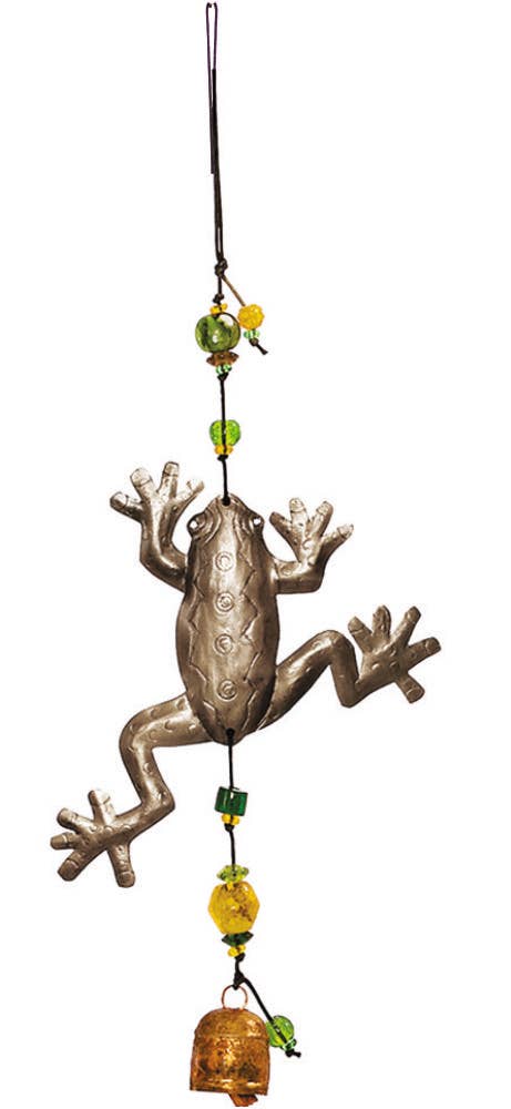 The Frog Prince- Beads & Bell Windchime - Sugar River Shoppe