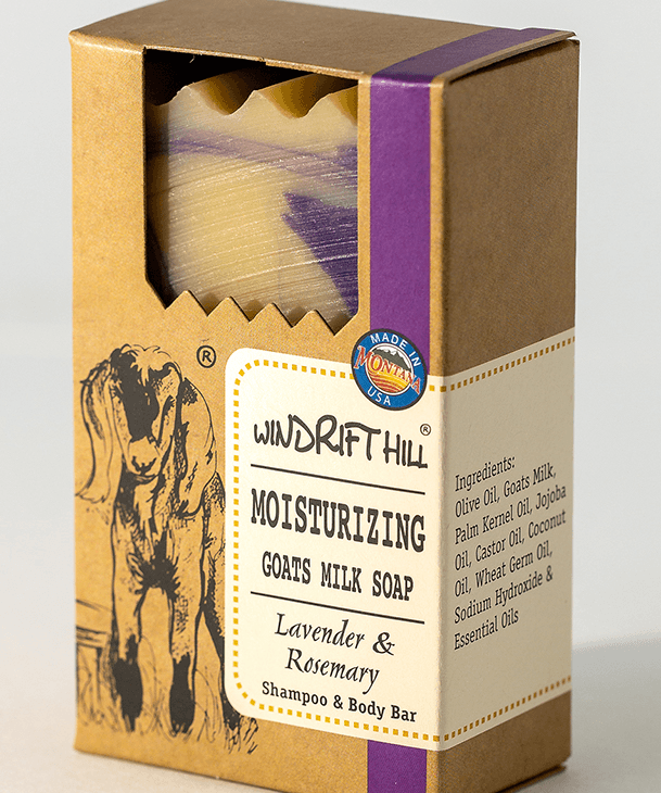 Lavender & Rosemary Goat Milk Shampoo & Body Bar - Sugar River Shoppe