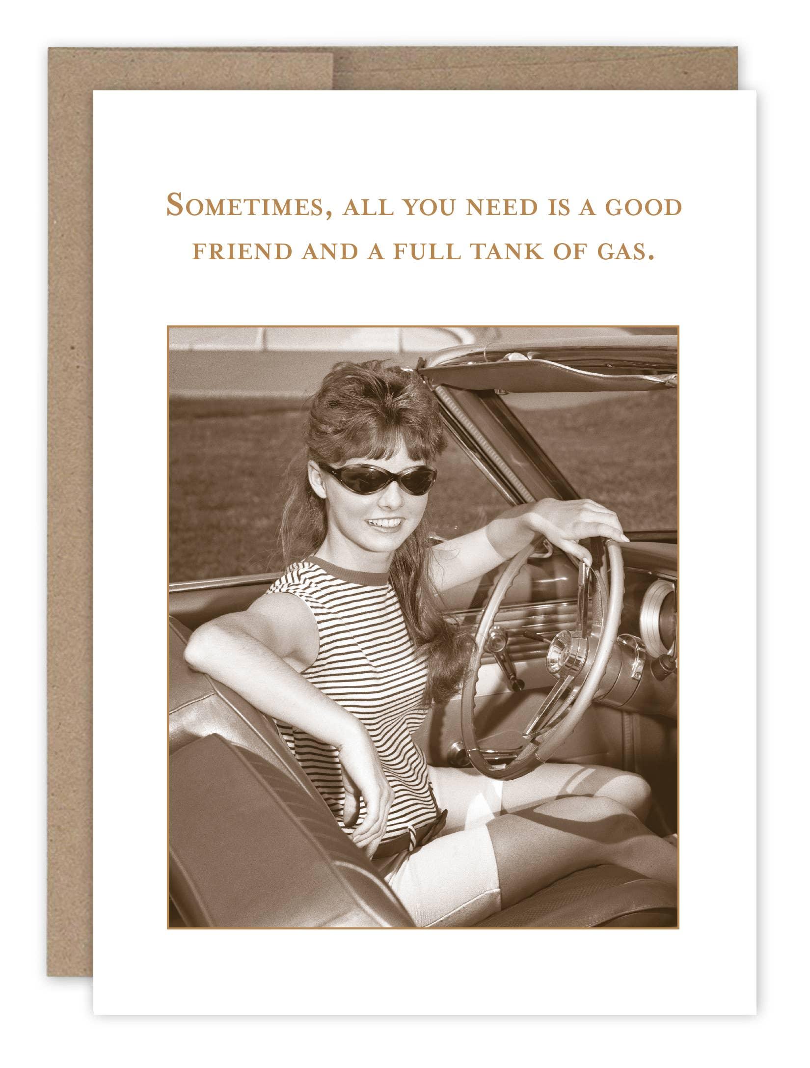 Full Tank Birthday Card - Sugar River Shoppe