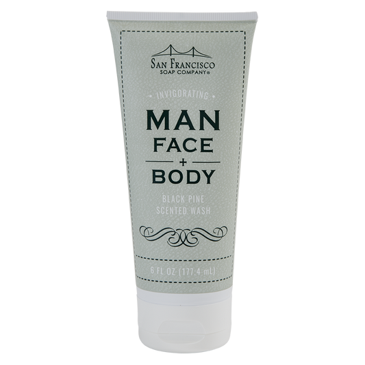 Man Face & Body Wash 6oz Black Pine