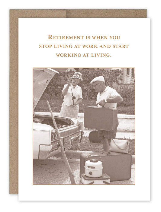 Working At Living Retirement Card