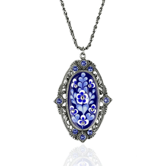 Delphine  Crystal Garden Necklace