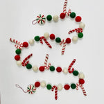 Christmas Decor Garland - Candy Cane - Sugar River Shoppe