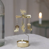 Rotary Candleholder, Dachshund, Gold