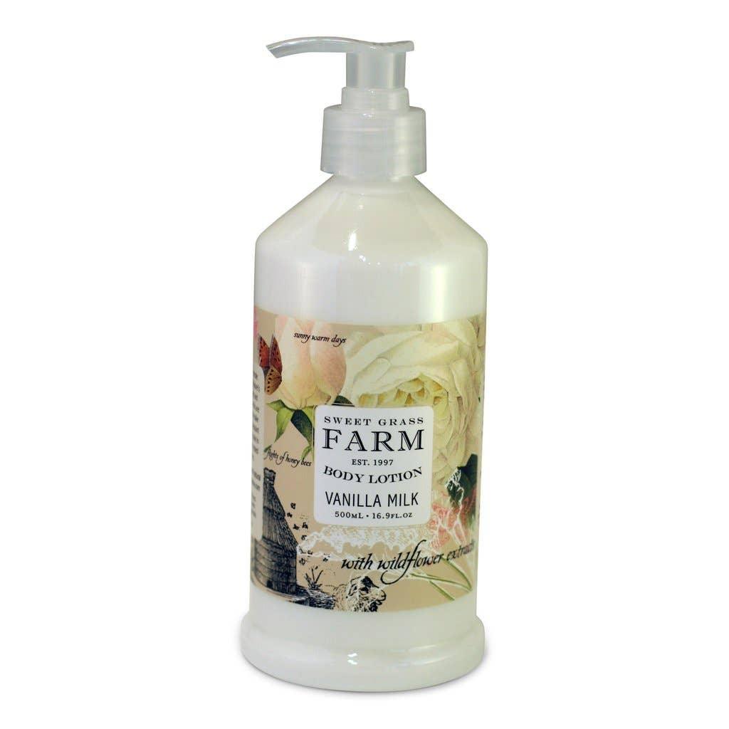 Body Lotion With Wildflower Extracts: Vanilla Milk - Sugar River Shoppe