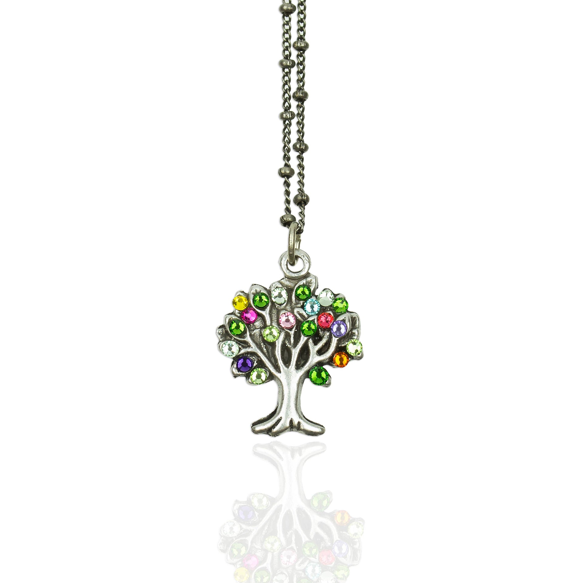 Moringa Tree of Life Crystal Necklace