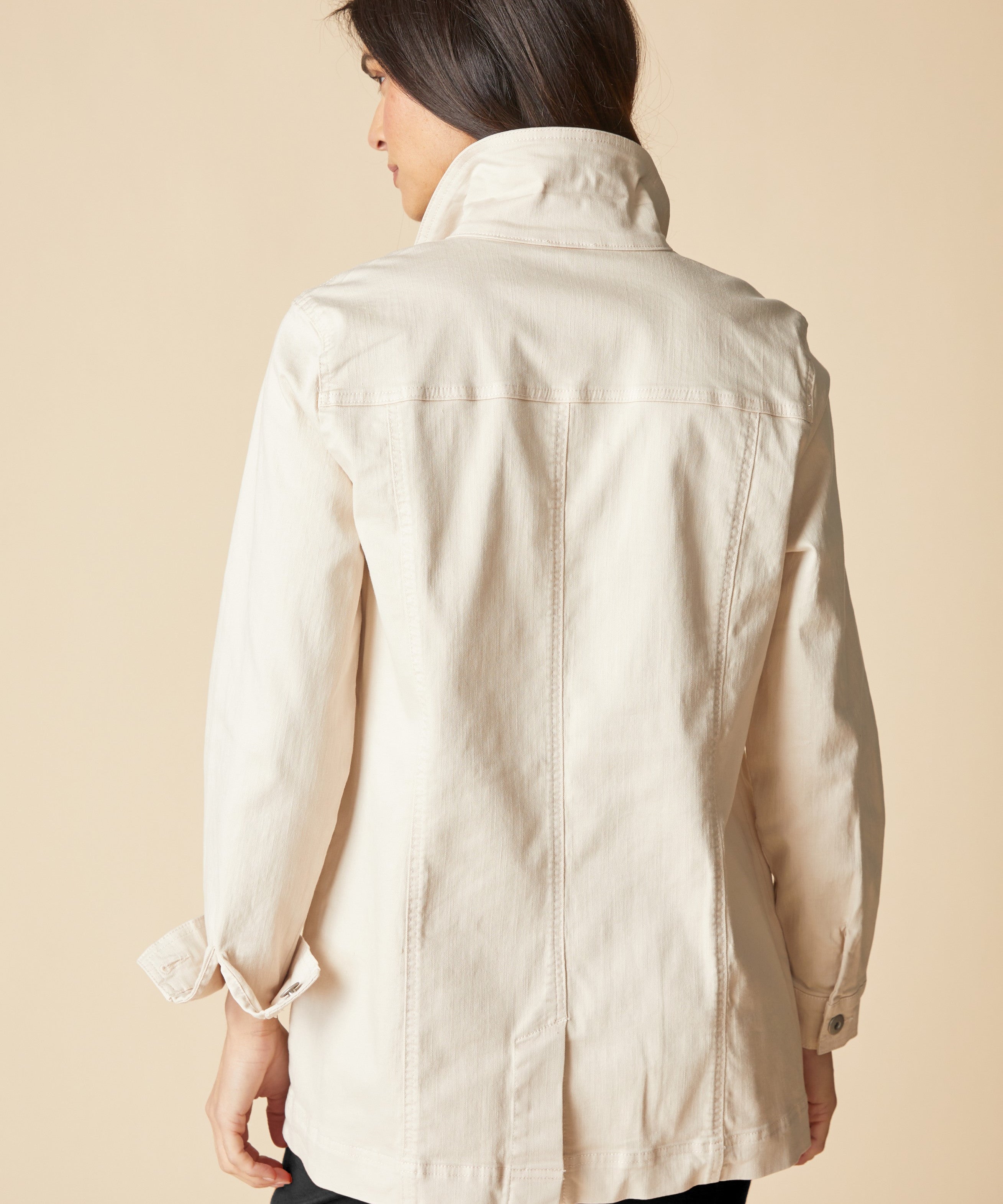 The Longline Stretch Denim Jacket