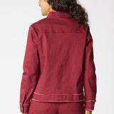 Stretch Denim Cargo Jacket