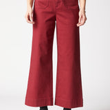 Stretch Denim Wide Leg Ankle Jean