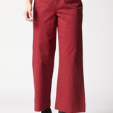 Stretch Denim Wide Leg Ankle Jean