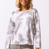 Peruvian Cotton Ocean Marble Hi-Lo Tee