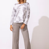 Peruvian Cotton Ocean Marble Hi-Lo Tee