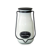 14 oz Milkbottle Candle: Tobacco & Honey - Milkhouse Candle Company - 849564011967 - Sugar River Shoppe - 