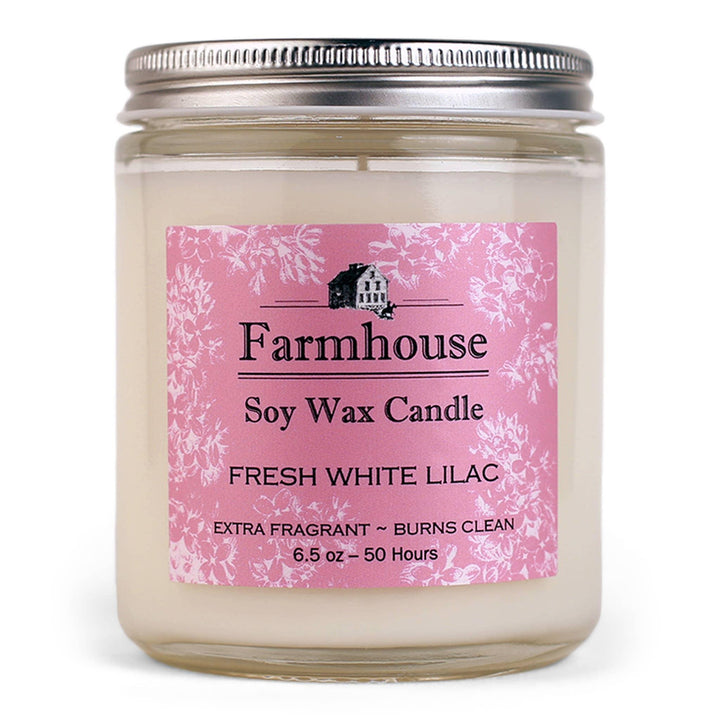 Farmhouse Small Soy Candles: Lemon Verbena - Sugar River Shoppe