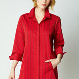 East Side Stripes Hidden Placket Shirt