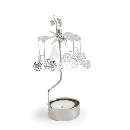 Rotary Candleholder Bicycle with tea light - Sugar River Shoppe