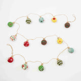 Garland - Embroidered Christmas Balls