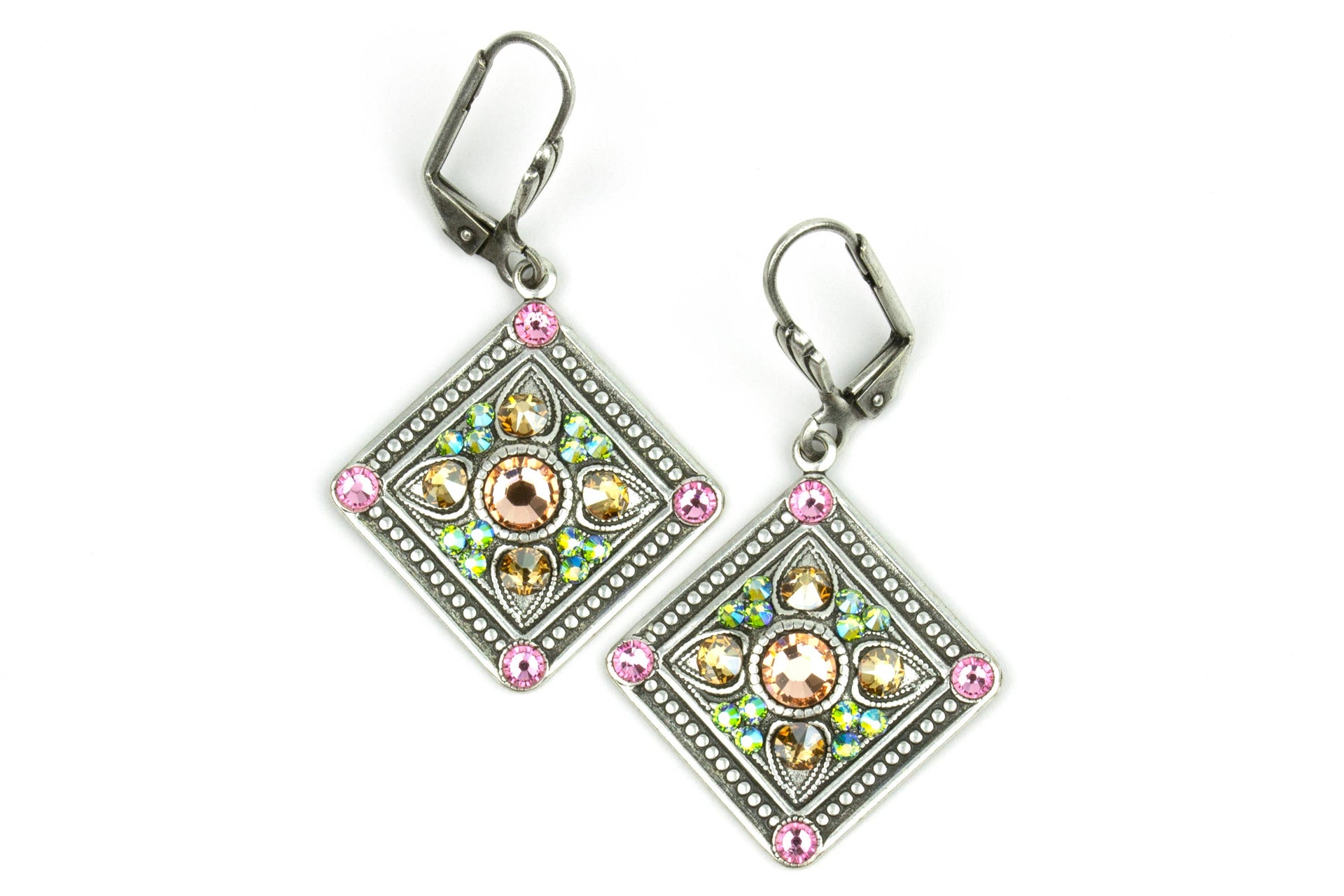 Maia Crystal Earrings: Leverback