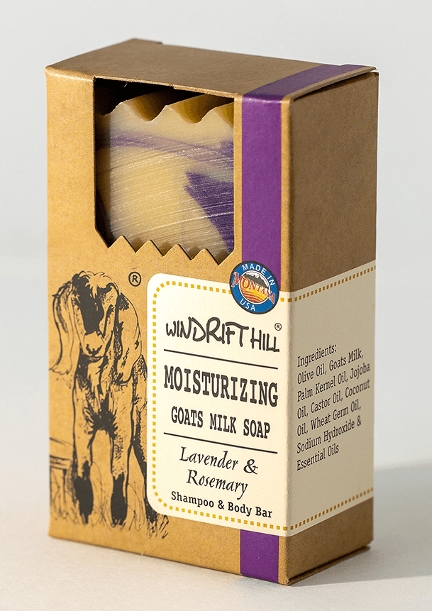 Lavender & Rosemary Goat Milk Shampoo & Body Bar - Sugar River Shoppe