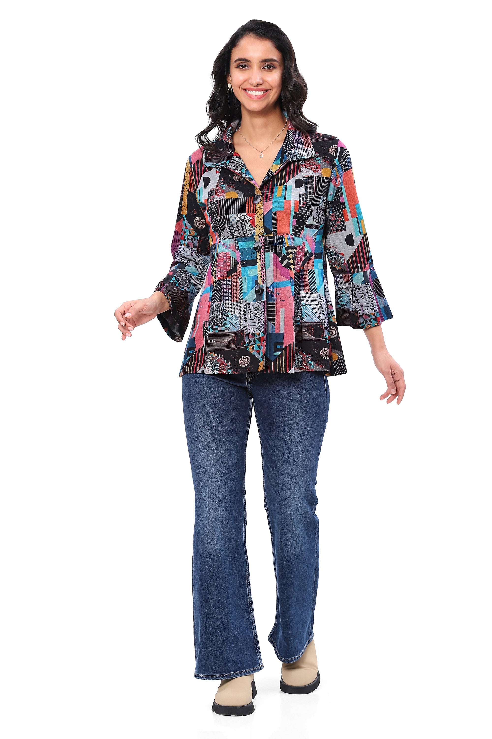 Mamie Flare Shirt - Sugar River Shoppe