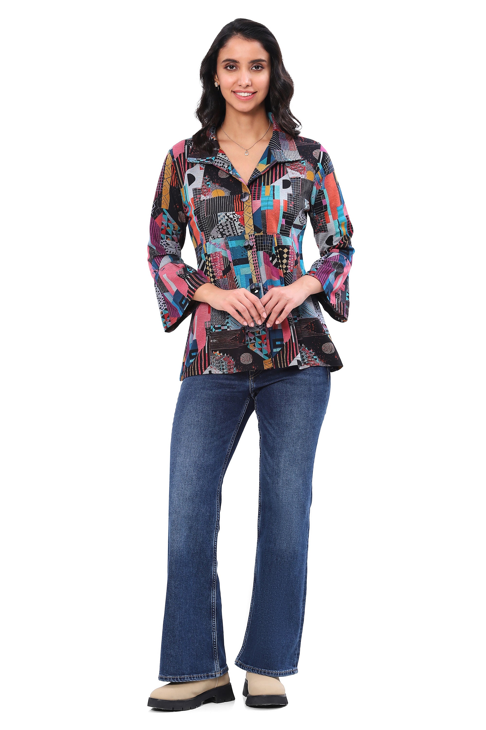 Mamie Flare Shirt - Sugar River Shoppe