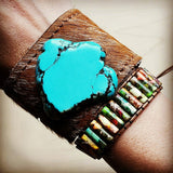 Woven Regalite Stacked Stone Bracelet-Multi