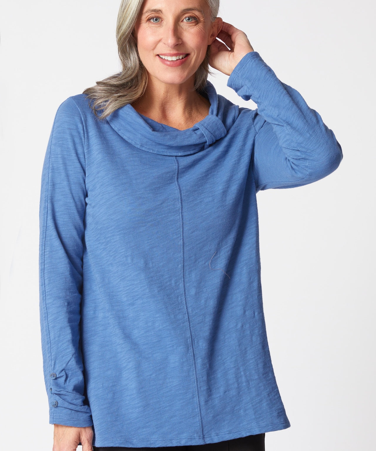 Cotton Pebble Cowl Tunic - Sugar River Shoppe