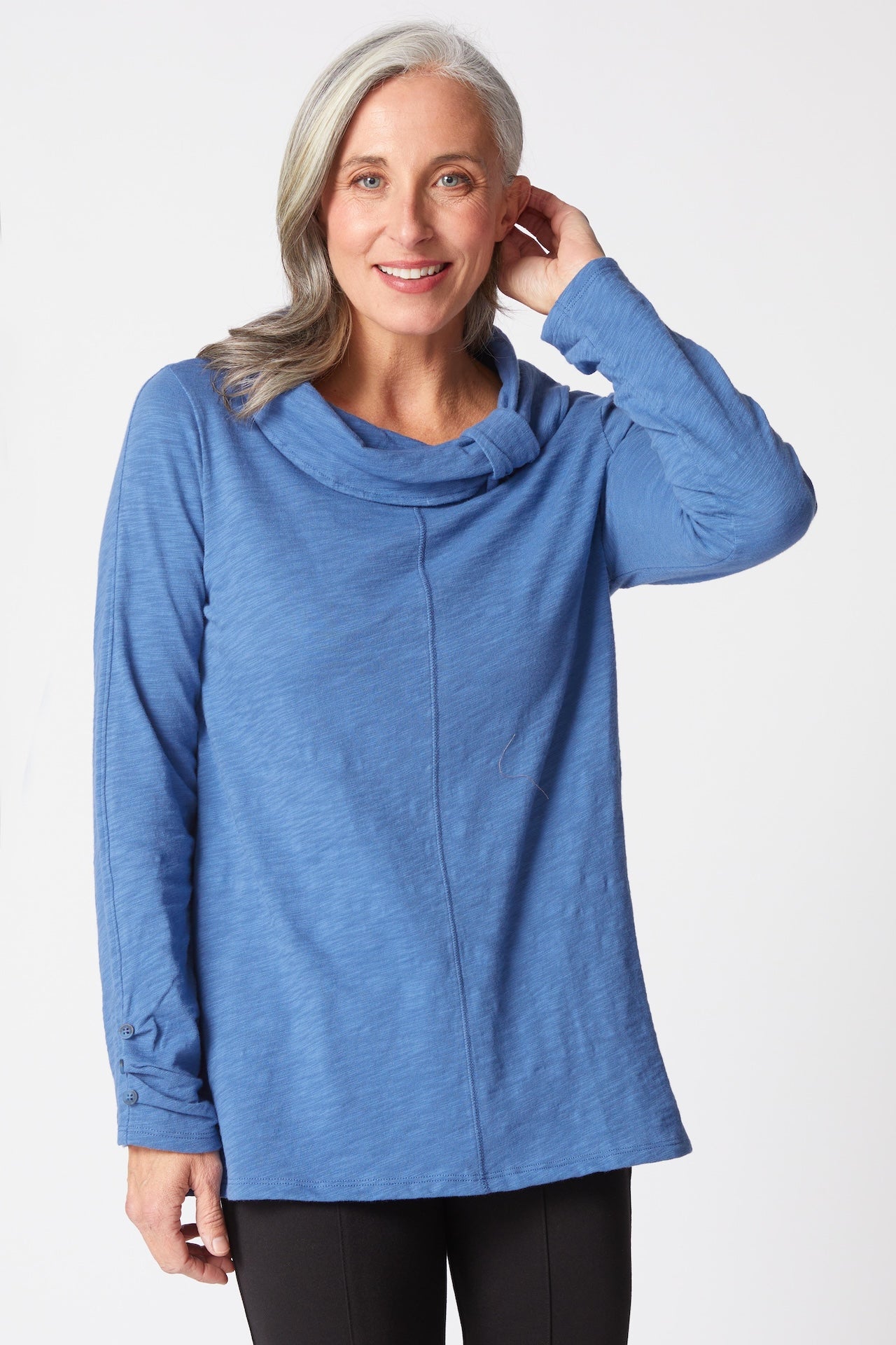 Cotton Pebble Cowl Tunic - Sugar River Shoppe