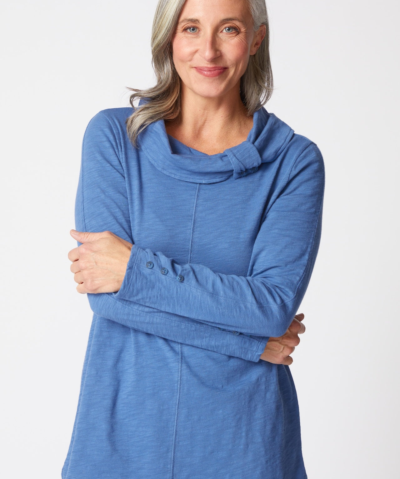 Cotton Pebble Cowl Tunic - Sugar River Shoppe