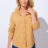 Color Wash Terry Anywhere Shacket