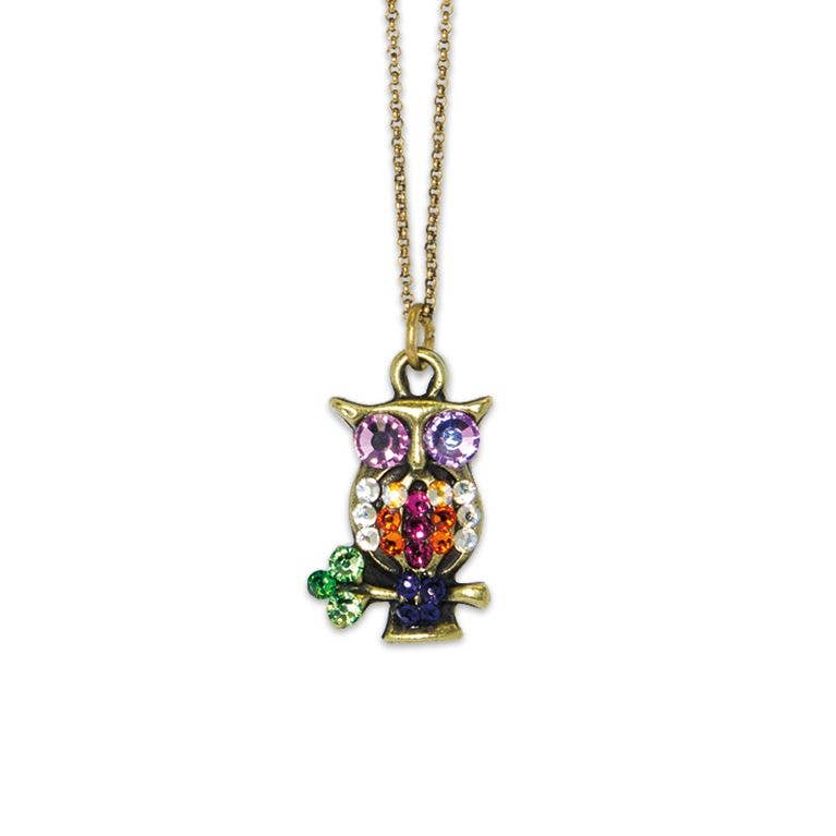 Vera  Crystal Owl Necklace