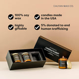 Gift Set - Amber Jar Candles - 3 Pack