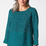 Express Dot Mix Side Button Tunic