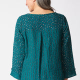 Express Dot Mix Side Button Tunic