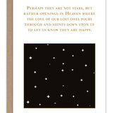 Stars In Heaven Sympathy Card